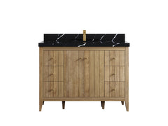 Atlanta Teak Wood 48 in. W x 22 in. D Single Sink Bathroom Vanity - photo 9