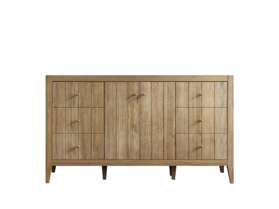 Atlanta Teak Wood 60 in. W x 22 in. D Single Sink Bathroom Vanity - Willow Bath and Vanity
