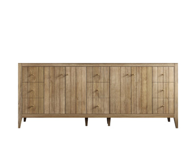 Atlanta Teak Wood 84 in. W x 22 in. D Double Sink Bathroom Vanity - Willow Bath and Vanity