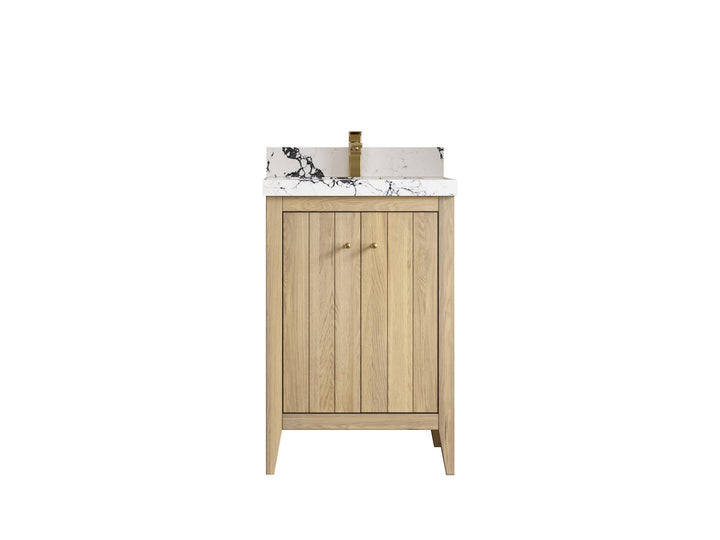 Atlanta White Oak 24 in. W x 22 in. D Single Sink Bathroom Vanity - photo 1