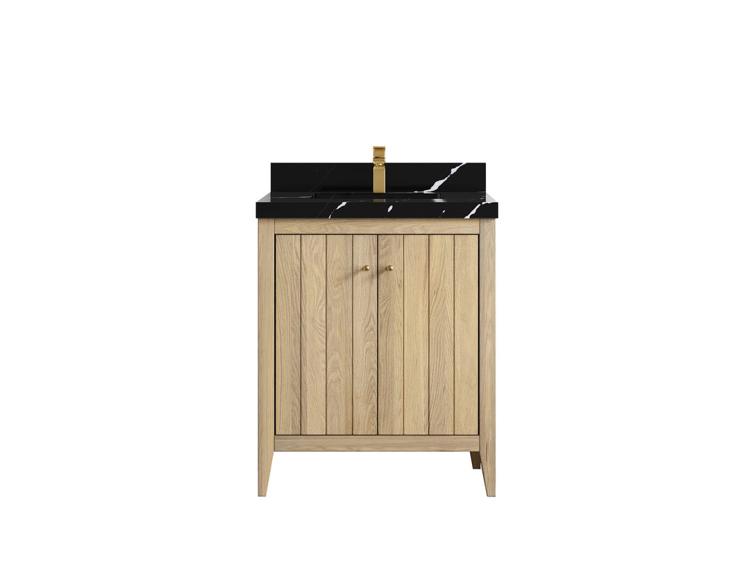 Atlanta White Oak 30 in. W x 22 in. D Single Sink Bathroom Vanity - Willow Bath and Vanity