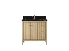 Atlanta White Oak 36 in. W x 22 in. D Center Sink Bathroom Vanity - photo 8