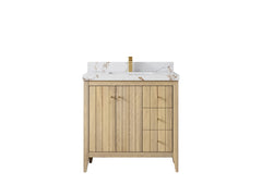 Atlanta White Oak 36 in. W x 22 in. D Center Sink Bathroom Vanity - photo 36
