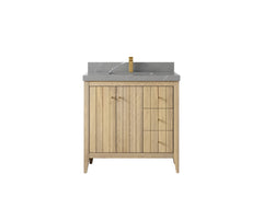 Atlanta White Oak 36 in. W x 22 in. D Center Sink Bathroom Vanity - photo 32