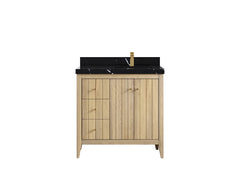 Atlanta White Oak 36 in. W x 22 in. D Right Offset Sink Bathroom Vanity - photo 8