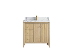 Atlanta White Oak 36 W x 22 D Center Sink Vanity for Elegant Bathrooms - photo 20