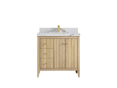 Atlanta White Oak 36 W x 22 D Center Sink Vanity for Elegant Bathrooms - photo 14