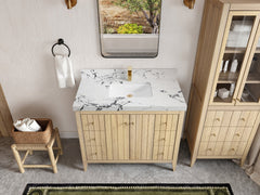 Atlanta White Oak 42 in. W x 22 in. D Single Sink Bathroom Vanity - photo 39