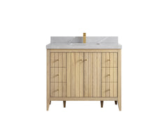Atlanta White Oak 42 in. W x 22 in. D Single Sink Bathroom Vanity - photo 32