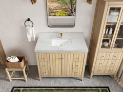 Atlanta White Oak 42 in. W x 22 in. D Single Sink Bathroom Vanity - photo 17