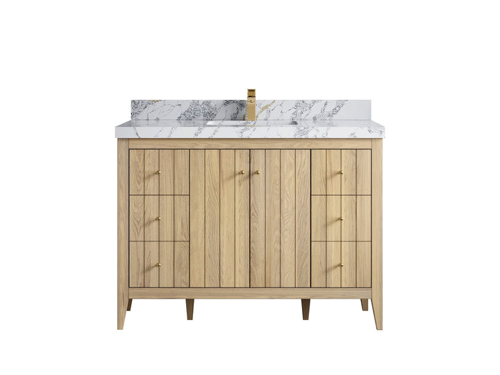 Atlanta White Oak 48 in. W x 22 in. D Single Sink Bathroom Vanity - photo 21