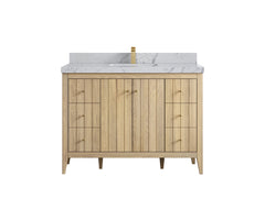 Atlanta White Oak 48 in. W x 22 in. D Single Sink Bathroom Vanity - photo 42