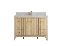 Atlanta White Oak 48 in. W x 22 in. D Single Sink Bathroom Vanity - photo 32