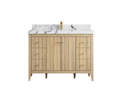 Atlanta White Oak 48 in. W x 22 in. D Single Sink Bathroom Vanity - photo 40