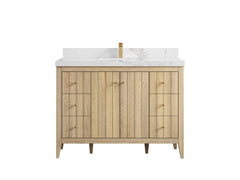 Atlanta White Oak 48 in. W x 22 in. D Single Sink Bathroom Vanity - photo 18