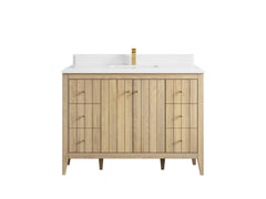 Atlanta White Oak 48 in. W x 22 in. D Single Sink Bathroom Vanity - photo 28