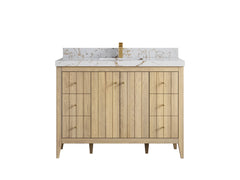 Atlanta White Oak 48 in. W x 22 in. D Single Sink Bathroom Vanity - photo 38