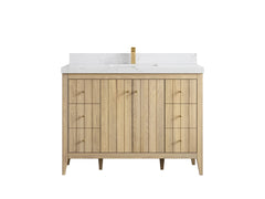 Atlanta White Oak 48 in. W x 22 in. D Single Sink Bathroom Vanity - photo 30