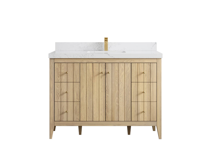 Atlanta White Oak 48 in. W x 22 in. D Single Sink Bathroom Vanity - photo 31