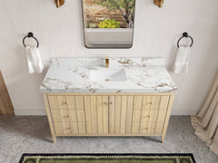 Atlanta White Oak 60 in. W x 22 in. D Single Sink Bathroom Vanity - photo 37