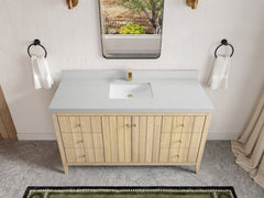 Atlanta White Oak 60 in. W x 22 in. D Single Sink Bathroom Vanity - photo 11