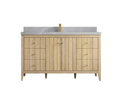 Atlanta White Oak 60 in. W x 22 in. D Single Sink Bathroom Vanity - photo 32