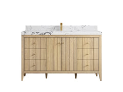 Atlanta White Oak 60 in. W x 22 in. D Single Sink Bathroom Vanity - photo 40