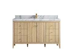 Atlanta White Oak 60 in. W x 22 in. D Single Sink Bathroom Vanity - photo 20
