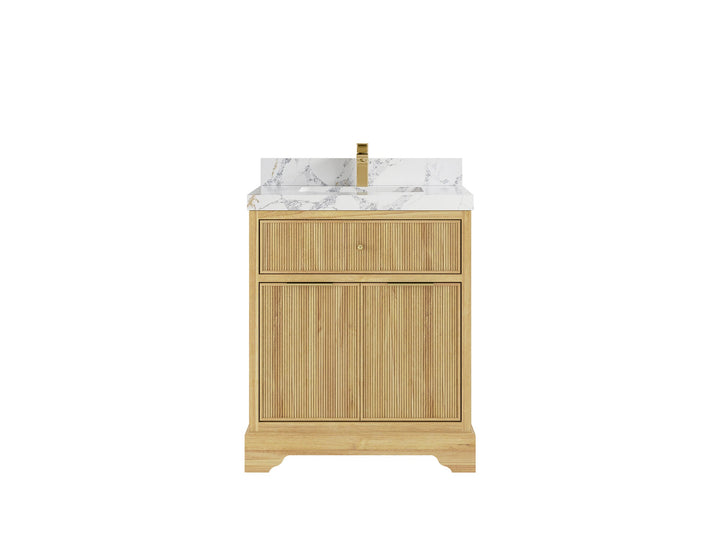 Austin Teak Wood 30 in. W x 22 in. D Single Sink Bathroom Vanity - photo 21