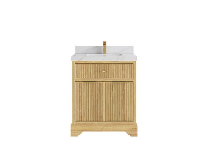 Austin Teak Wood 30 in. W x 22 in. D Single Sink Bathroom Vanity - photo 22