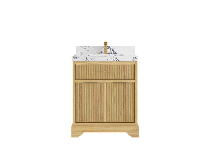 Austin Teak Wood 30 in. W x 22 in. D Single Sink Bathroom Vanity - photo 25