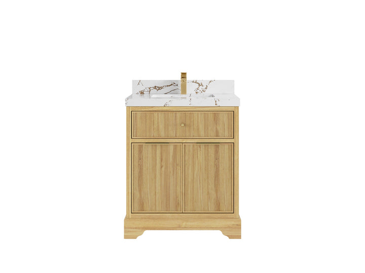 Austin Teak Wood 30 in. W x 22 in. D Single Sink Bathroom Vanity - photo 23