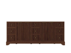 Austin Teak Wood 84 in. W x 22 in. D Double Sink Bathroom Vanity - photo 11
