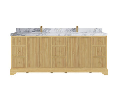 Austin Teak Wood 84 in. W x 22 in. D Double Sink Bathroom Vanity - photo 20
