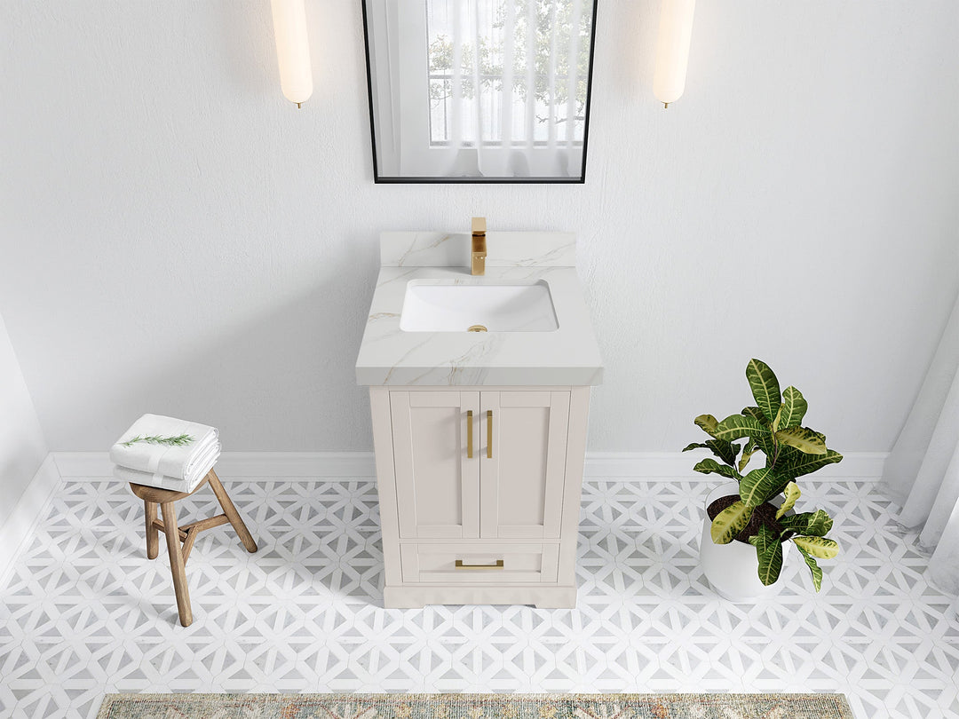 Boston 24 in. W x 22 in. D Single Sink Bathroom Vanity - Willow Bath and Vanity