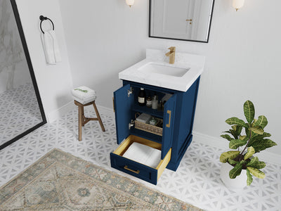 Boston 24 in. W x 22 in. D Single Sink Bathroom Vanity - Willow Bath and Vanity