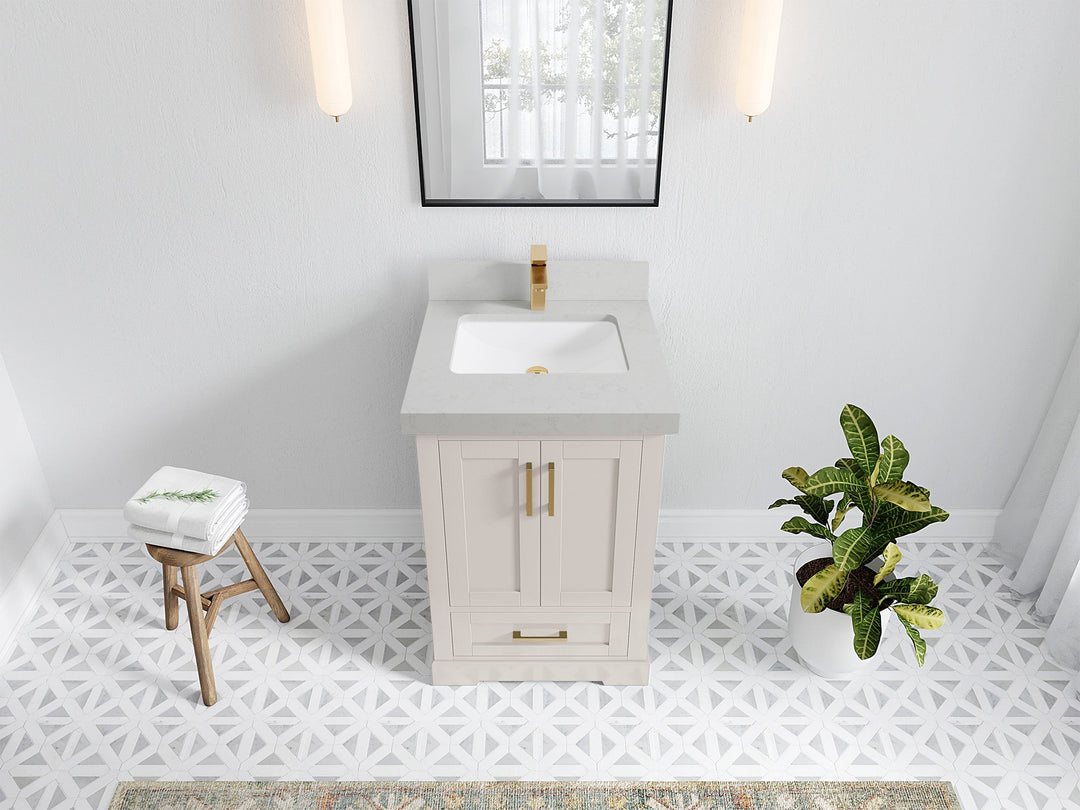 Boston 24 in. W x 22 in. D Single Sink Bathroom Vanity - Willow Bath and Vanity