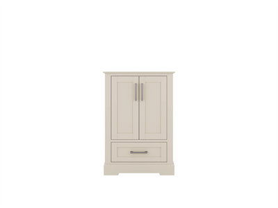 Boston 24-inch bathroom vanity cabinet in Fine Grain Linen Beige