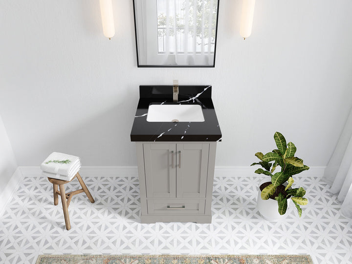 Boston 24 in. W x 22 in. D Single Sink Bathroom Vanity - photo 17