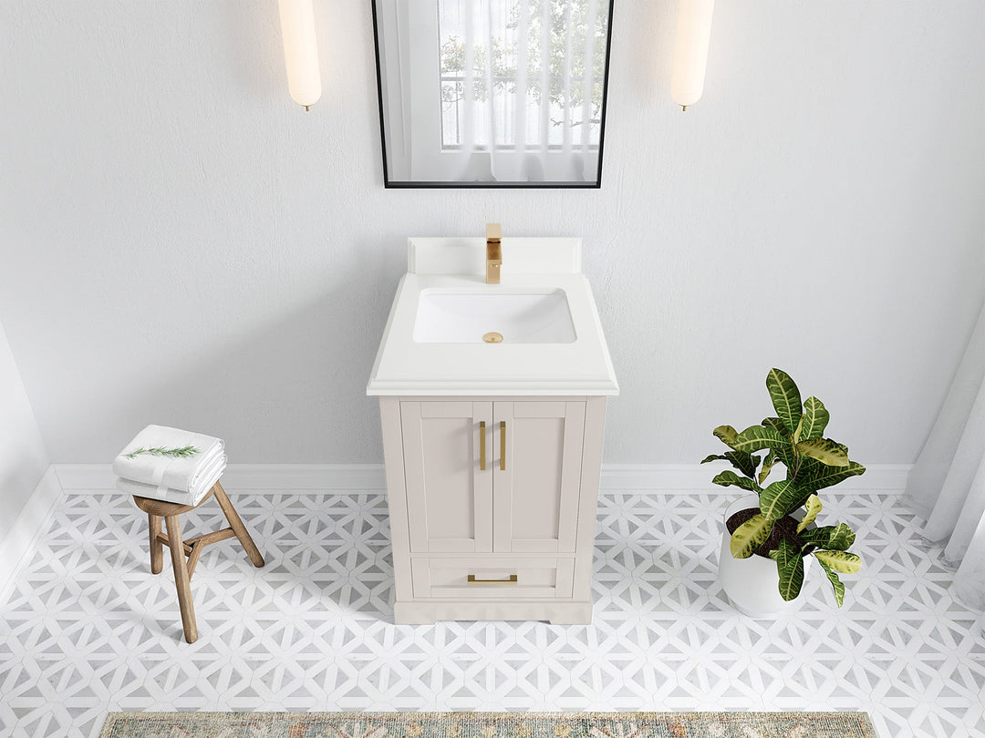 Boston 24 in. W x 22 in. D Single Sink Bathroom Vanity - Willow Bath and Vanity