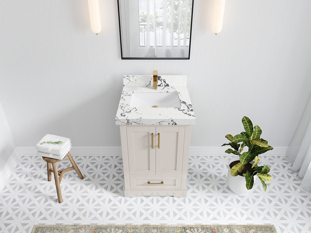 Boston 24 in. W x 22 in. D Single Sink Bathroom Vanity - Willow Bath and Vanity