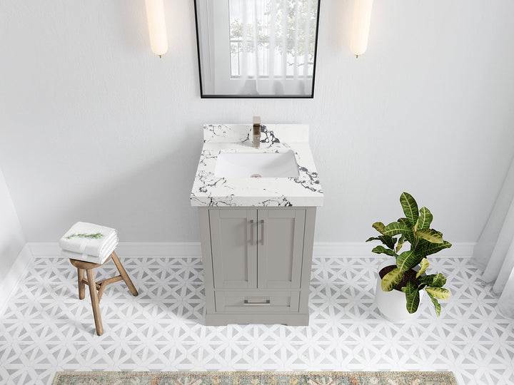 Boston 24 in. W x 22 in. D Single Sink Bathroom Vanity - photo 37