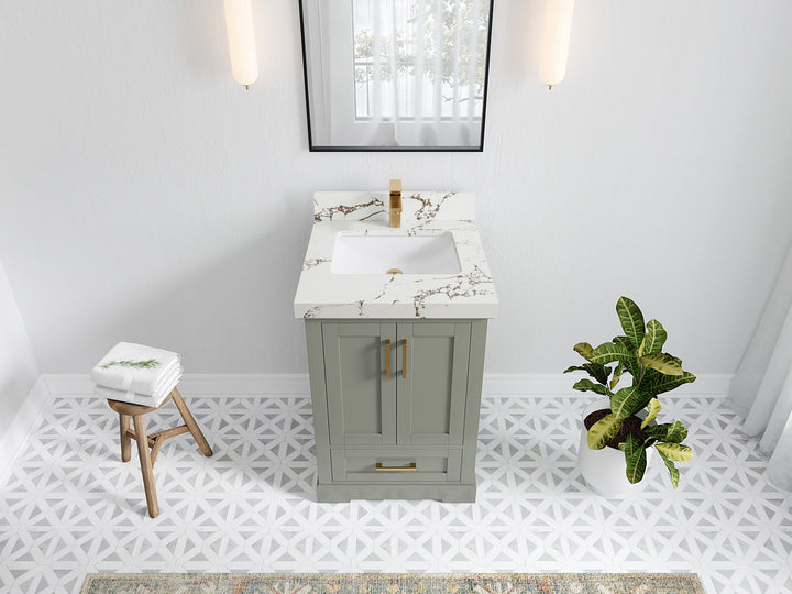 Boston 24 in. W x 22 in. D Single Sink Bathroom Vanity - photo 33