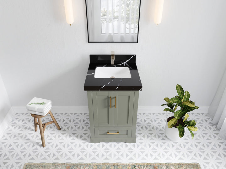 Boston 24 in. W x 22 in. D Single Sink Bathroom Vanity - photo 17
