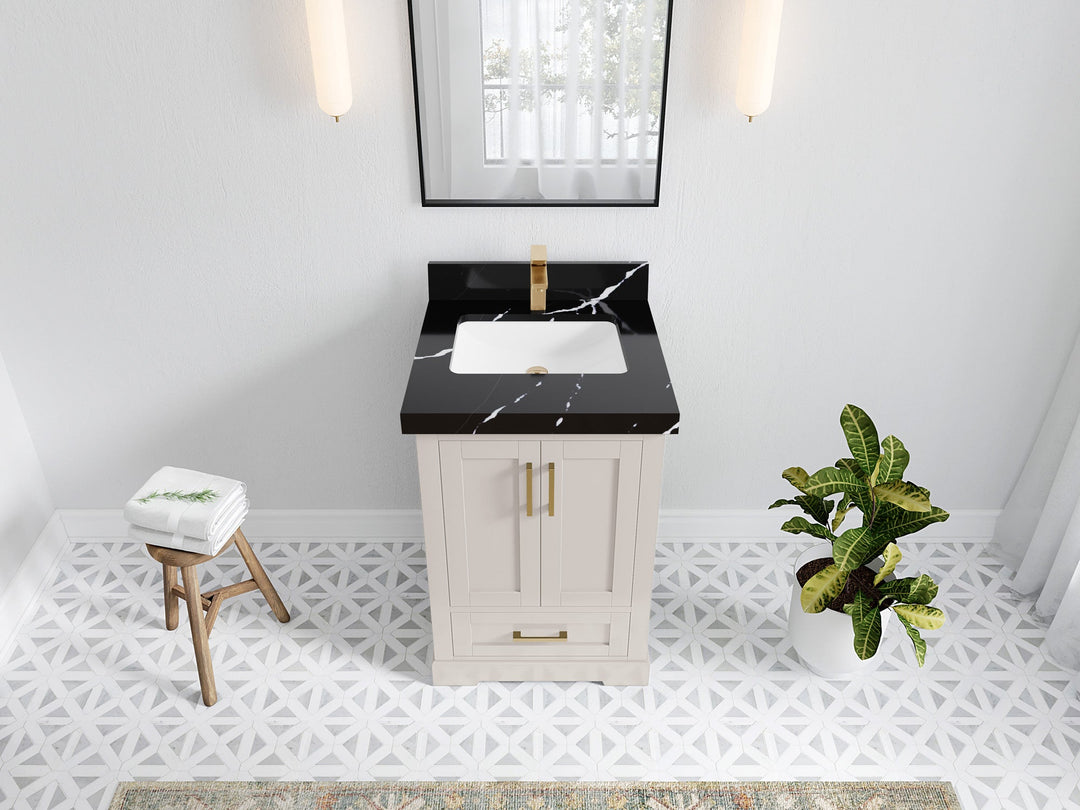 Boston 24 in. W x 22 in. D Single Sink Bathroom Vanity - Willow Bath and Vanity