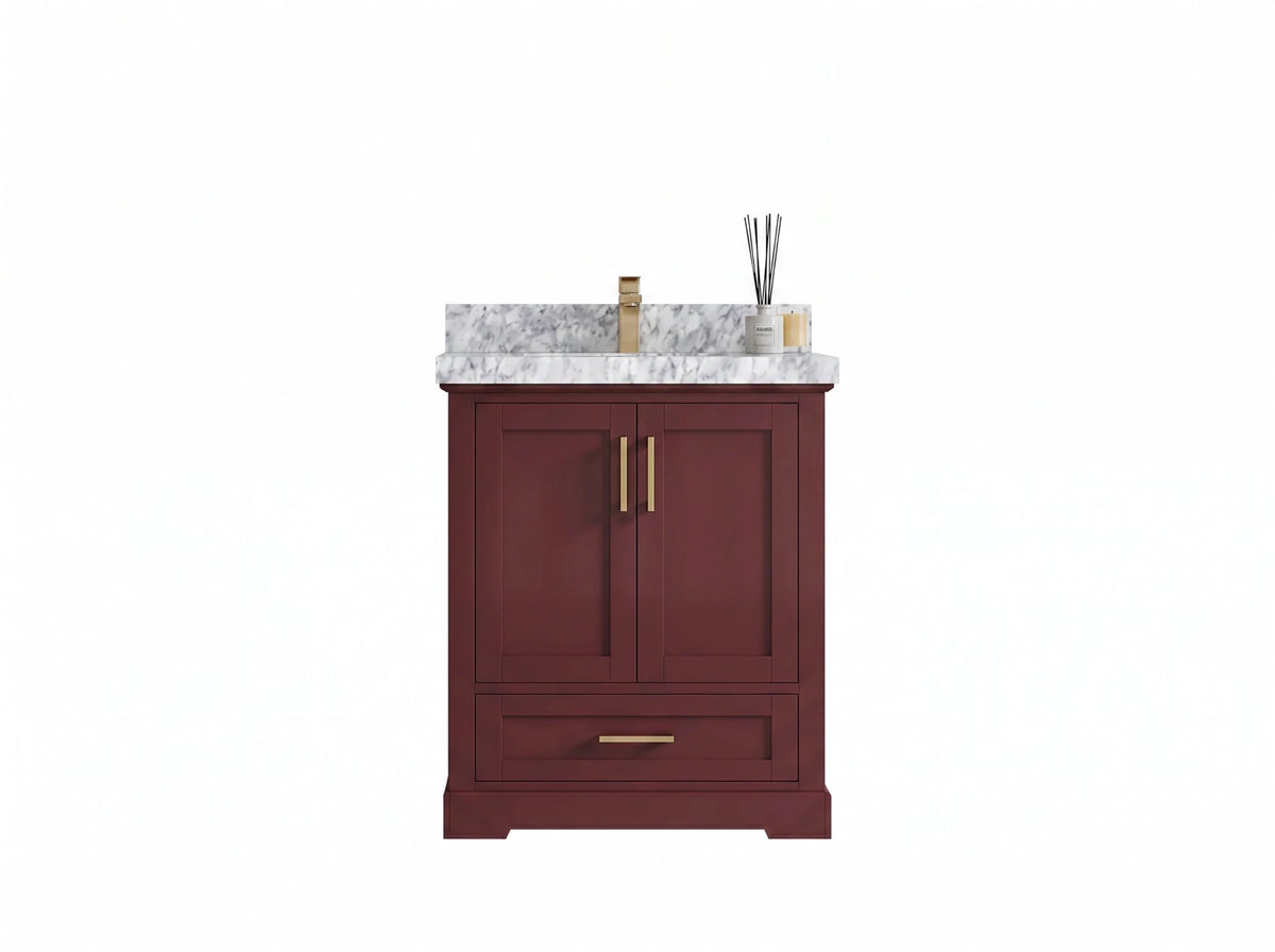 Boston 30 in. W x 22 in. D Single Sink Bathroom Vanity - Willow Bath and Vanity