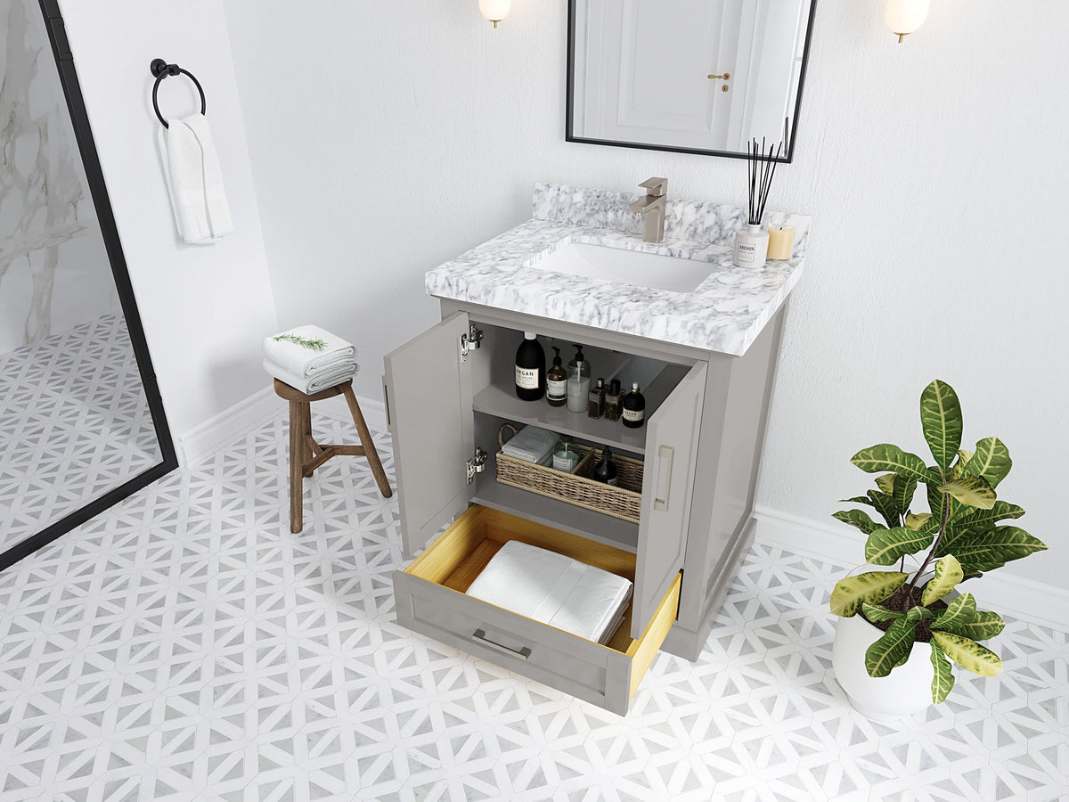 Boston 30 in. W x 22 in. D Single Sink Bathroom Vanity - Willow Bath and Vanity