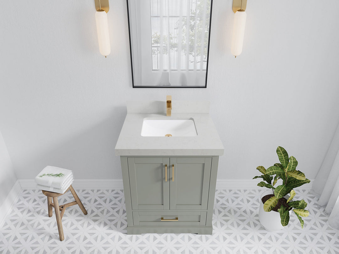 Boston 30 in. W x 22 in. D Single Sink Bathroom Vanity - Willow Bath and Vanity
