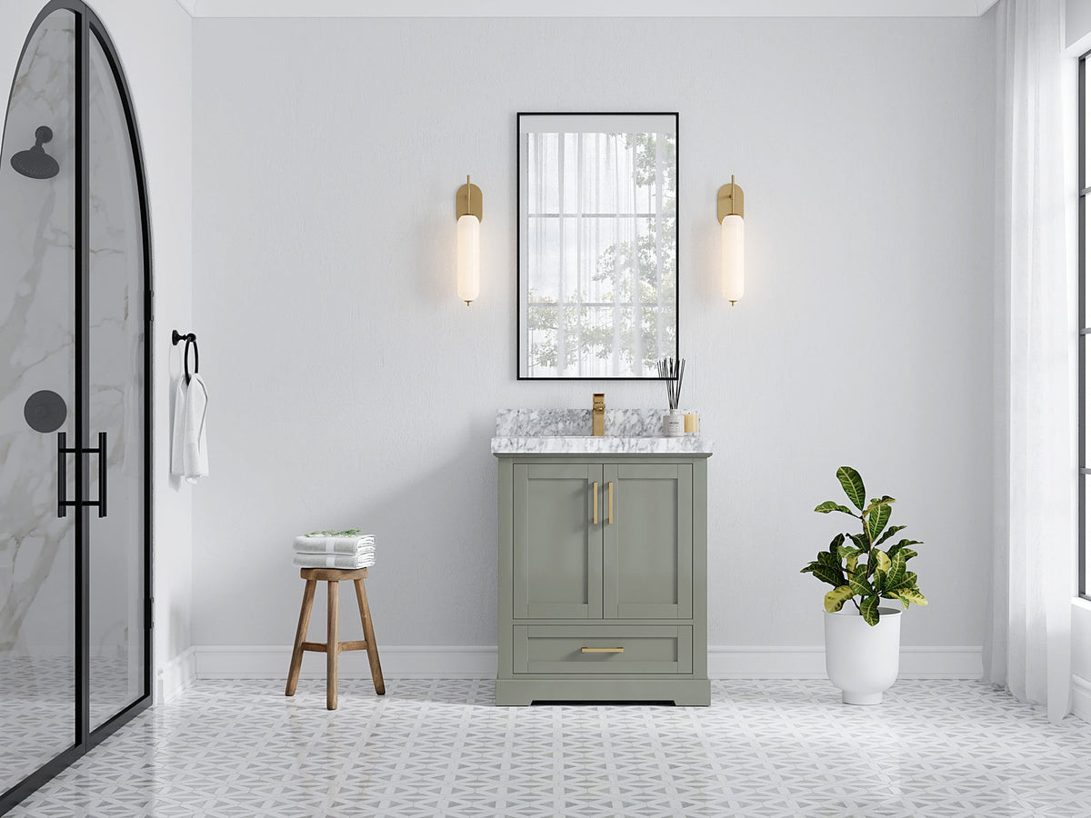 Boston 30 in. W x 22 in. D Single Sink Bathroom Vanity - Willow Bath and Vanity