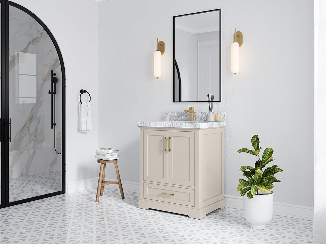 Boston 30 in. W x 22 in. D Single Sink Bathroom Vanity - Willow Bath and Vanity